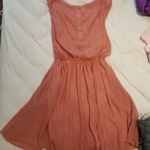 Salmon Coloured Summer Dress